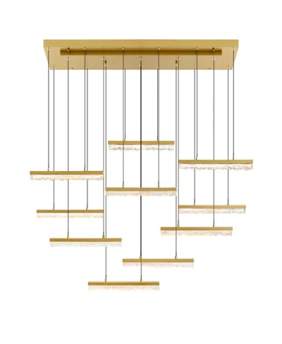 CWI LIGHTING 5.5" METAL STAGGER INTEGRATED LED CHANDELIER
