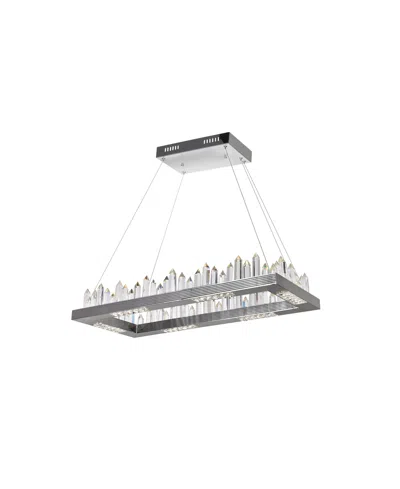 Cwi Lighting 6" Metal Agassiz Led Island And Pool Table Chandelier In Polished Nickel