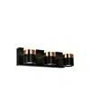 Cwi Lighting 6" Metal Moxie Led Vanity Light In Black