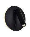 Shop Cwi Lighting 6" Metal Private I Led Sconce In Matte Black