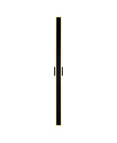 Cwi Lighting 80" Metal Malibu Led Outdoor Wall Light In Black
