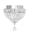 Cwi Lighting 9" Metal Stefania 2 Light Bowl Flush Mount