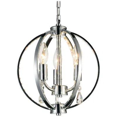 Cwi Lighting Abia 3 Light Chrome Mini Pendant
