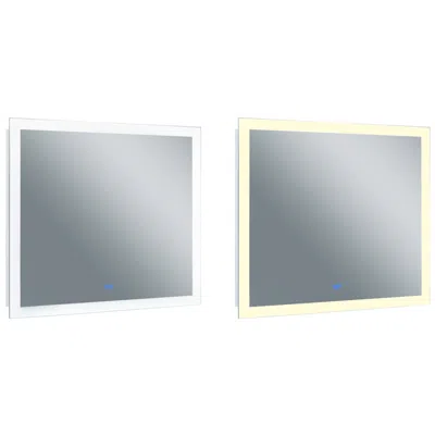 Cwi Lighting Abigail Rectangle Matte White Led 40 In. Mirror