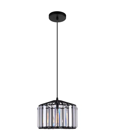 Cwi Lighting Alethia 1 Light Chandelier In Black