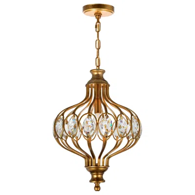 Cwi Lighting Altair 1 Light Chandelier With Antique Bronze Finish
