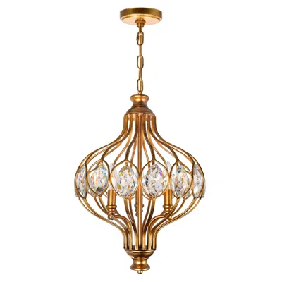 Cwi Lighting Altair 3 Light Chandelier With Antique Bronze Finish