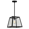 Cwi Lighting Alyson 1 Light Down Mini Pendant With Black Finish