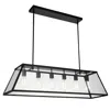 Cwi Lighting Alyson 6 Light Down Chandelier With Black Finish