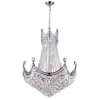 Cwi Lighting Amanda 15 Light Down Chandelier With Chrome Finish