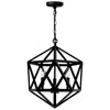 Cwi Lighting Amazon 3 Light Black Pendant