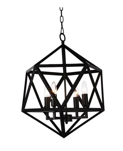Cwi Lighting Amazon 3 Light Chandelier In Black