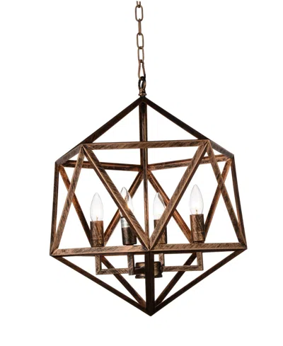Cwi Lighting Amazon 3 Light Chandelier In Copper