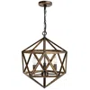 Cwi Lighting Amazon 3 Light Up Pendant With Antique Forged Copper Finish