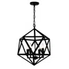 Cwi Lighting Amazon 4 Light Up Pendant With Black Finish