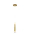 Cwi Lighting Andes Led Down Mini Pendant In Satin Gold