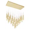Cwi Lighting Andes Led Multi Light Pendant With Satin Gold Finish Lumens 9360