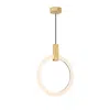 Cwi Lighting Anello Led Pendant With White Oak Finish Lumens 520
