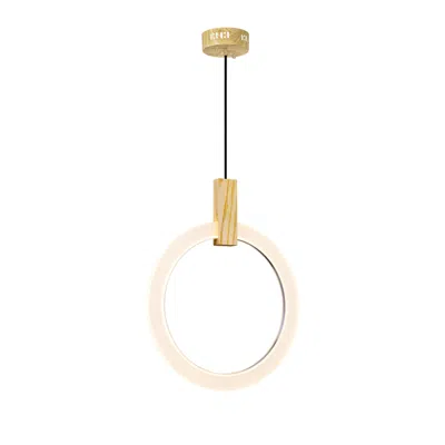 Cwi Lighting Anello Led Pendant With White Oak Finish Lumens 520