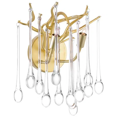 Cwi Lighting Anita 2 Light Gold Leaf Wall Sconce