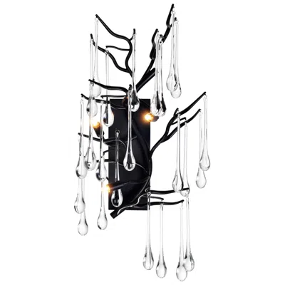Cwi Lighting Anita 3 Light Black Wall Sconce