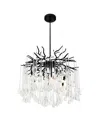 Cwi Lighting Anita 6 Light Chandelier In Black