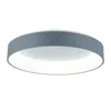 Cwi Lighting Arenal Led Drum Shade Flush Mount With Gray & White Finish Lumens 1872