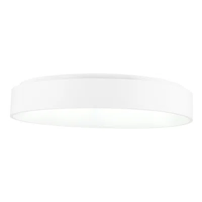 Cwi Lighting Arenal Led Drum Shade Flush Mount With White Finish Lumens 1872
