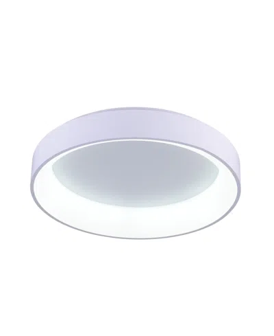 Cwi Lighting Arenal Led Flush Mount In White