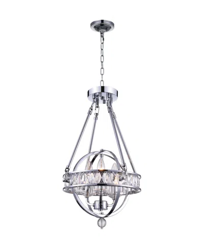 Cwi Lighting Arkansas 3 Light Chandelier In Silver