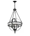 Cwi Lighting Arkansas 4 Light Chandelier In Black