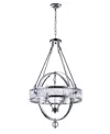 Cwi Lighting Arkansas 4 Light Chandelier In Chrome