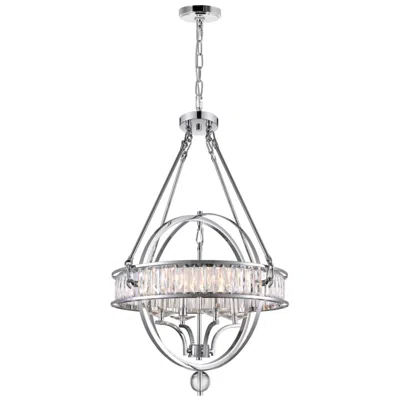 Cwi Lighting Arkansas 4 Light Chrome Chandelier