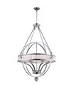 Cwi Lighting Arkansas 6 Light Chandelier In Chrome