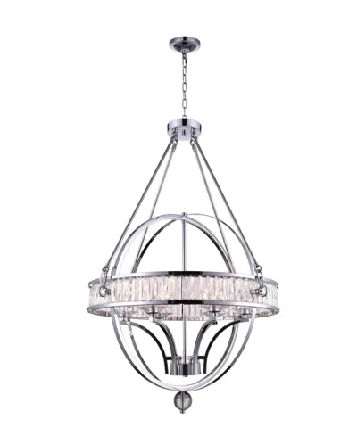 Cwi Lighting Arkansas 6 Light Chandelier In Silver