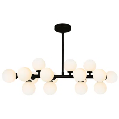 Cwi Lighting Arya 16 Light Black Chandelier
