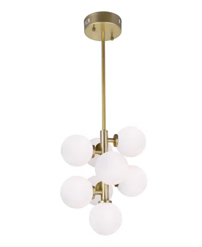 Cwi Lighting Arya 8 Light Mini Pendant In Gold