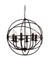 Cwi Lighting Arza 6 Light Chandelier In Brown