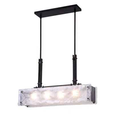 Cwi Lighting Assunta 4 Light Chandelier With Black Finish