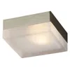 Cwi Lighting Avoca 1 Light Flush Mount With Satin Nickel Finish
