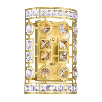 Cwi Lighting Belinda 2 Light Wall Sconce With Champagne Finish