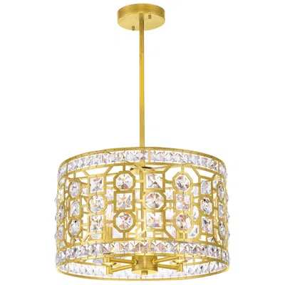 Cwi Lighting Belinda 4 Light Champagne Chandelier