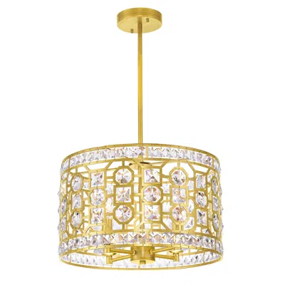 Cwi Lighting Belinda 4 Light Chandelier With Champagne Finish