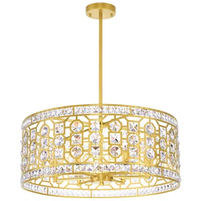 Cwi Lighting Belinda 6 Light Champagne Chandelier