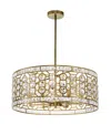 Cwi Lighting Belinda 6 Light Chandelier In Champagne