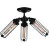 Cwi Lighting Benji 3 Light Flush Mount With Black Finish