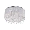 Cwi Lighting Benson 6 Light Drum Shade Flush Mount With Chrome Finish
