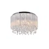 Cwi Lighting Benson 9 Light Drum Shade Flush Mount With Chrome Finish