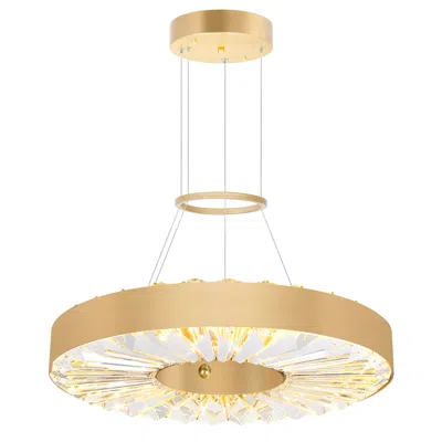 Cwi Lighting Bjoux Led Chandelier With Sun Gold Finish Lumens 1768