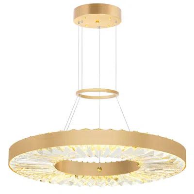 Cwi Lighting Bjoux Led Chandelier With Sun Gold Finish Lumens 2860